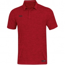 JAKO Sport/Leisure Polo Premium Basics (Polyester-Stretch-Jersey) red mottled Men